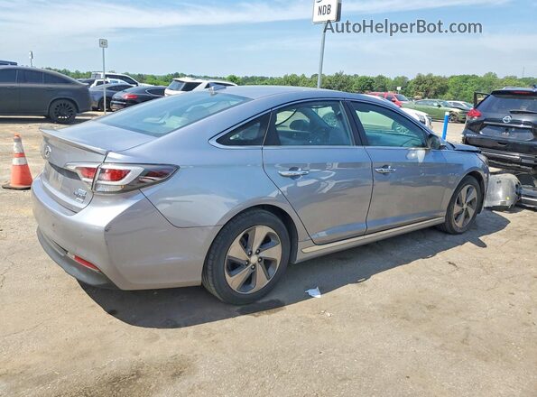 KMHE54L22HA045177 2017 HYUNDAI SONATA Silver Trasero derecho