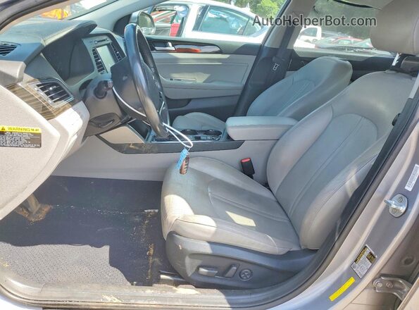 KMHE54L22HA045177 2017 HYUNDAI SONATA Silver Vista interior delantera
