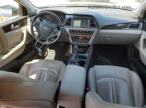 KMHE54L22HA045177 2017 HYUNDAI SONATA Silver Vista del salpicadero