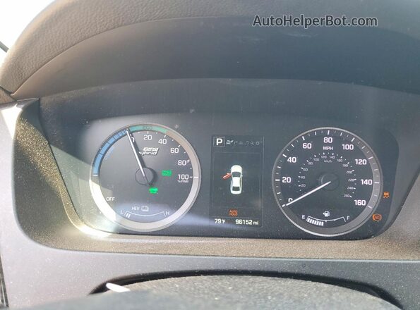 KMHE54L22HA045177 2017 HYUNDAI SONATA Silver Vista del cuadro de instrumentos