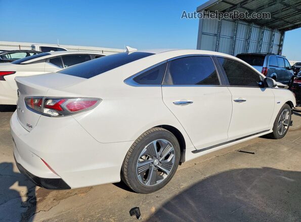 KMHE54L24KA092847 2019 HYUNDAI SONATA White უკანა მარჯვენა