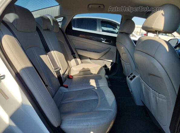 KMHE54L24KA092847 2019 HYUNDAI SONATA White უკანა სავარძლების ხედი