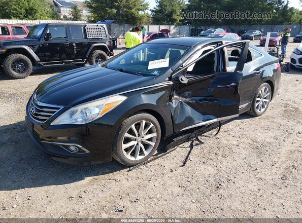 KMHFG4JG2HA577493 2017 HYUNDAI AZERA Black Front left
