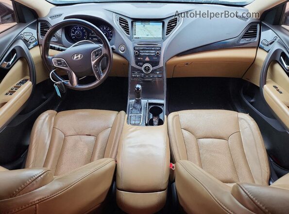 KMHFG4JG4GA518606 2016 HYUNDAI AZERA Silver Dashboard view
