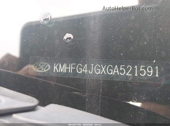 KMHFG4JGXGA521591 2016 HYUNDAI AZERA Black Engine compartment view