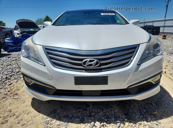KMHFH4JG4HA588315 2017 HYUNDAI AZERA White წინა ხედი