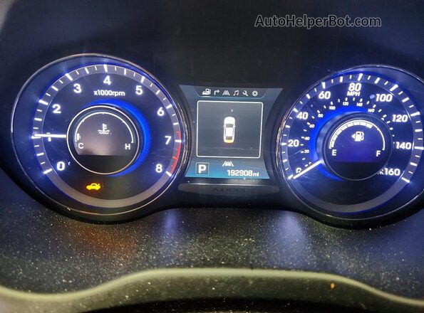 KMHFH4JG5HA578263 2017 HYUNDAI AZERA Серебряный Вид щитка приборов