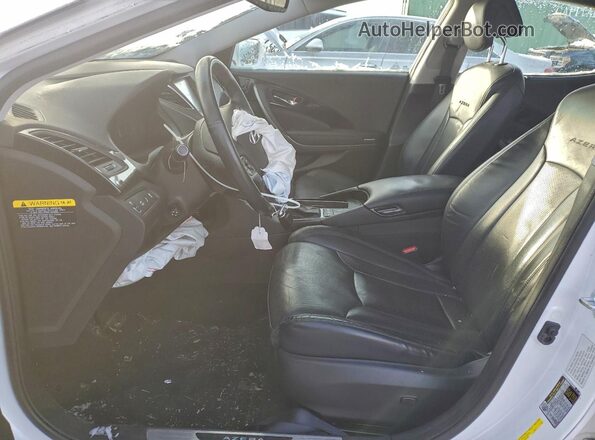 KMHFH4JG6HA586016 2017 HYUNDAI AZERA White წინა სალონის ხედი