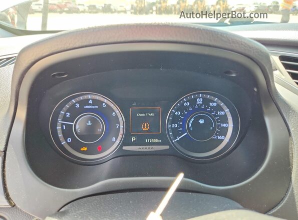 KMHFH4JG9GA516041 2016 HYUNDAI AZERA Silver Սարքավորումների վահանակի տեսք