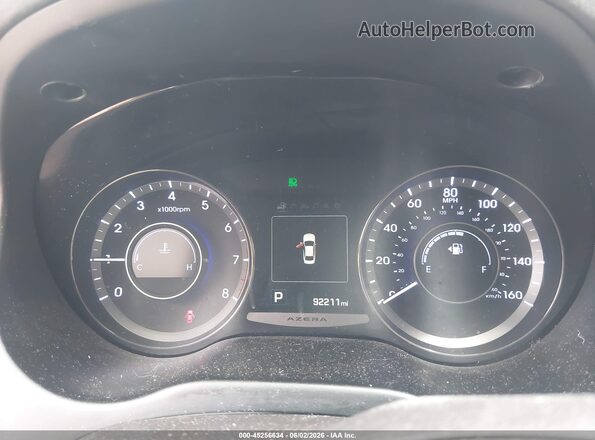 KMHFH4JG9GA569726 2016 HYUNDAI AZERA Silver უკანა სავარძლების ხედი