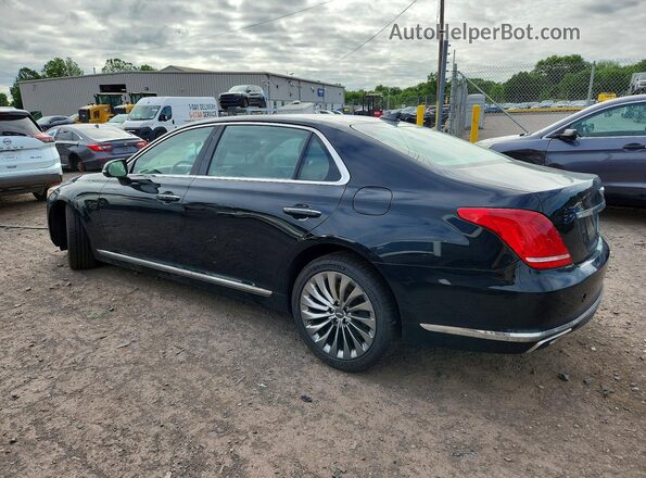 KMHG34JA2HU025017 2017 GENESIS G90 Black უკანა მარცხენა
