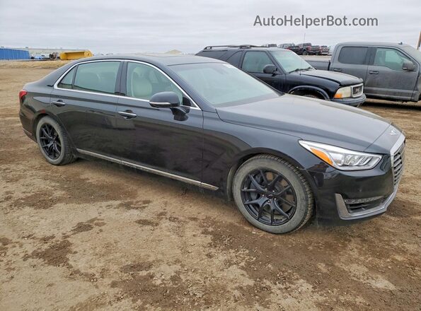KMHG34JA2HU025275 2017 GENESIS G90 Black Przód prawy