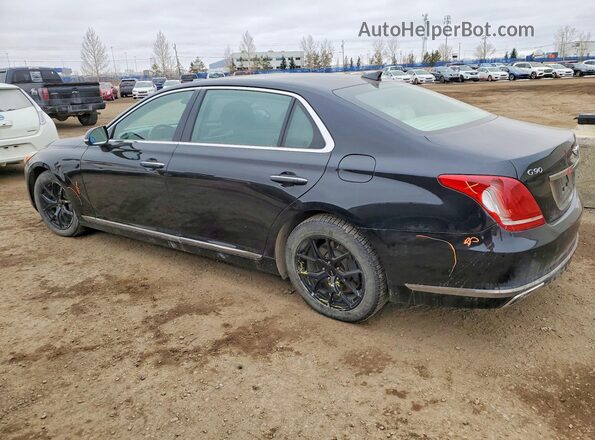 KMHG34JA2HU025275 2017 GENESIS G90 Black Tył lewy