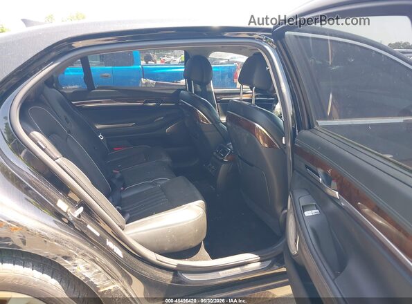 KMHG34JA8HU033364 2017 GENESIS G90 Black Widok naklejki z numerem VIN