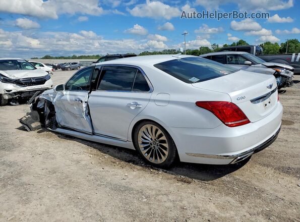 KMHG34JA9JU040135 2018 GENESIS G90 White Trasero izquierdo
