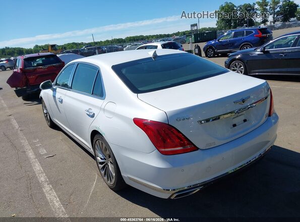 KMHG54JH3JU045161 2018 GENESIS G90 White Հետևի ձախ