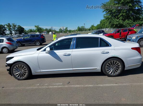 KMHG54JH3JU045161 2018 GENESIS G90 White Սալոնի 360 աստիճան տեսք