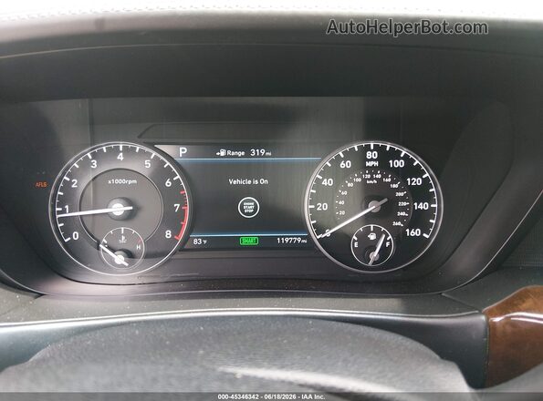 KMHG54JH5HU032275 2017 GENESIS G90 Black Widok tylnych siedzeń