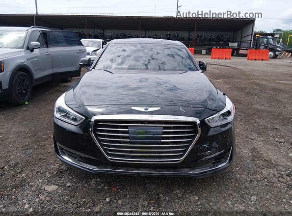 KMHG54JH5HU032275 2017 GENESIS G90 Black Widok zestawu wskaźników