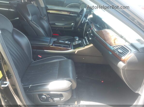 KMHG54JH6JU047017 2018 GENESIS G90 Черный Вид салона спереди