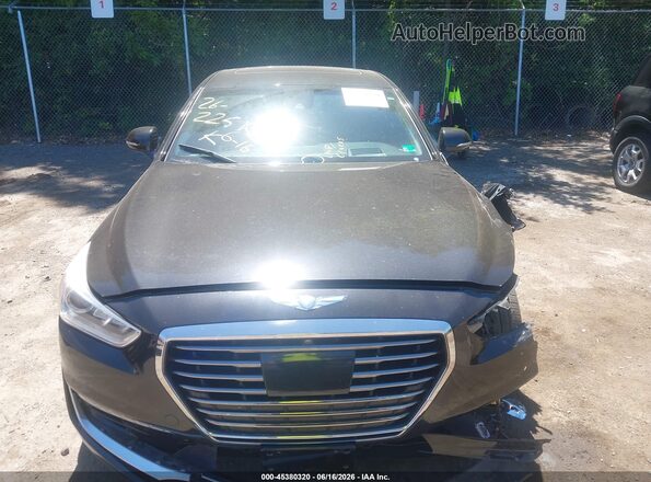 KMHG54JH6JU047017 2018 GENESIS G90 Черный Вид щитка приборов