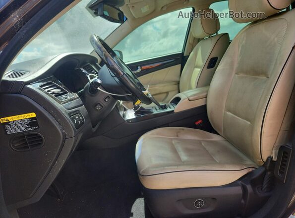 KMHGH4JH8GU104785 2016 HYUNDAI EQUUS Brown Vista interior delantera