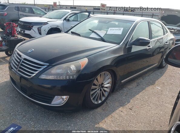 KMHGH4JHXGU102407 2016 HYUNDAI EQUUS Black Vista tres cuartos delantera izquierda