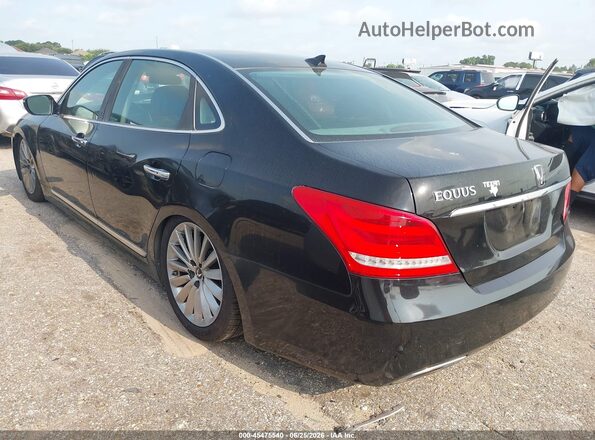 KMHGH4JHXGU102407 2016 HYUNDAI EQUUS Black Trasero izquierdo