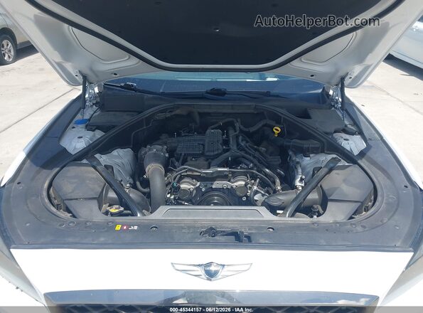 KMHGN4JB8JU230589 2018 GENESIS G80 White უკანა ხედი