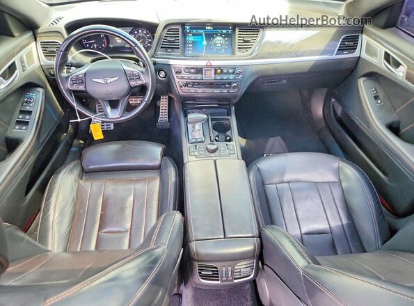 KMHGN4JB8JU231547 2018 GENESIS G80 Blue Вид панелі приладів