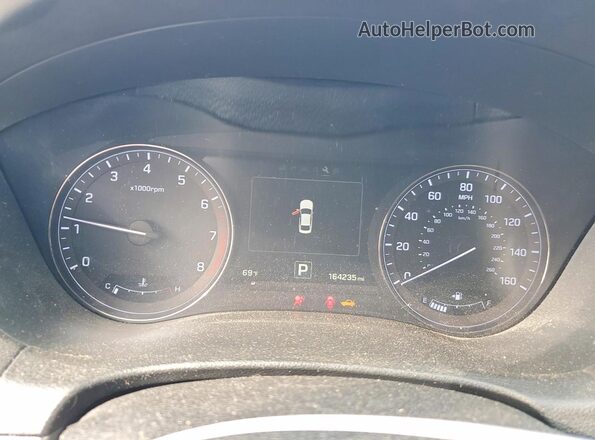 KMHGN4JE1GU107090 2016 HYUNDAI GENESIS Blue ხელსაწყოთა პანელის ხედი