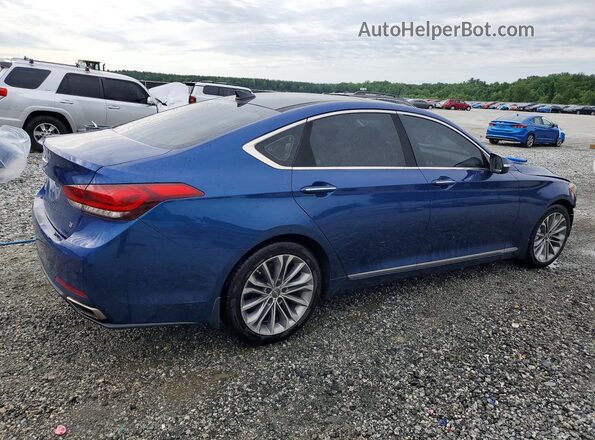 KMHGN4JE1GU107090 2016 HYUNDAI GENESIS Blue უკანა მარჯვენა
