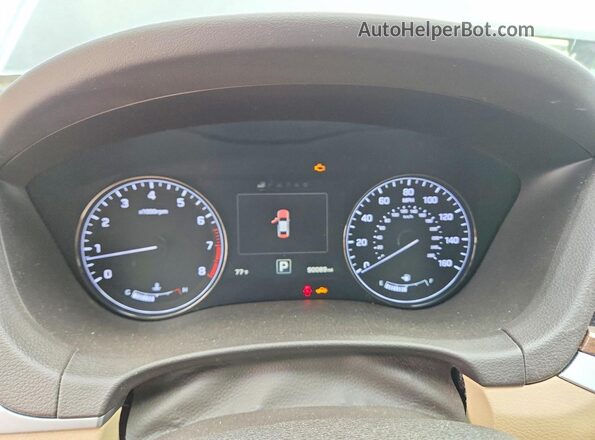 KMHGN4JE1HU176802 2017 GENESIS G80 Black Vista del cuadro de instrumentos