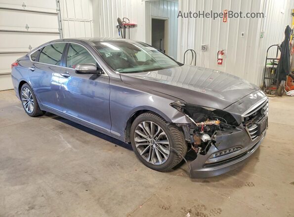 KMHGN4JE2GU112993 2016 HYUNDAI GENESIS Gray 