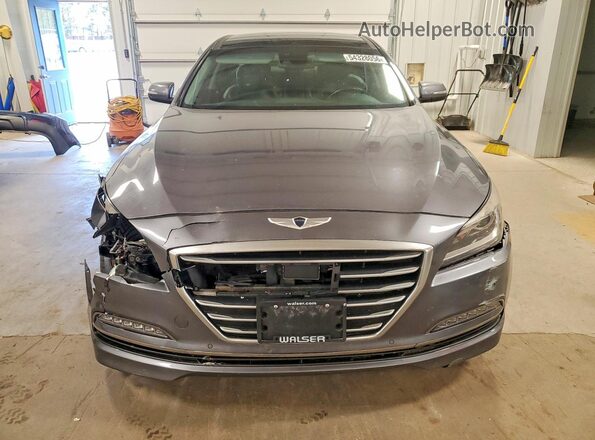 KMHGN4JE2GU112993 2016 HYUNDAI GENESIS Gray 