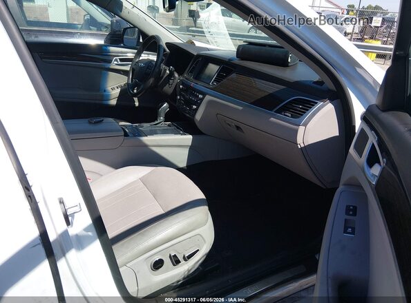 KMHGN4JE2GU119295 2016 HYUNDAI GENESIS White წინა სალონის ხედი