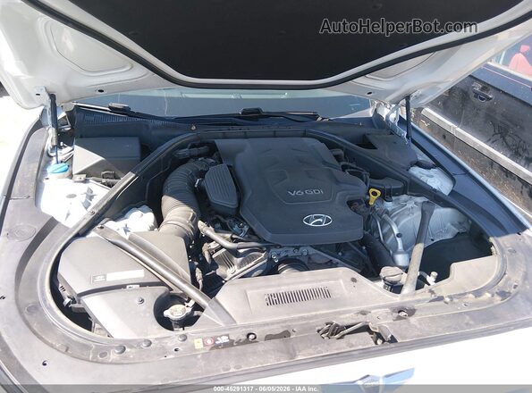 KMHGN4JE2GU119295 2016 HYUNDAI GENESIS White უკანა ხედი
