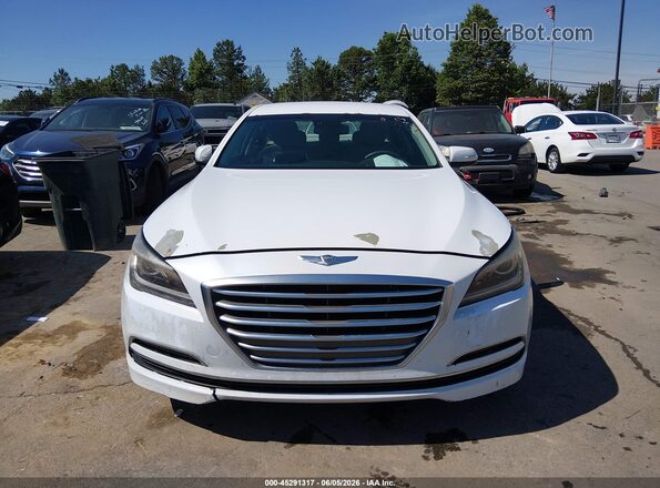 KMHGN4JE2GU119295 2016 HYUNDAI GENESIS White ხელსაწყოთა პანელის ხედი