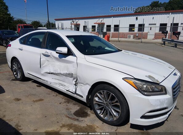 KMHGN4JE2GU119295 2016 HYUNDAI GENESIS White უკანა სალონის ხედი