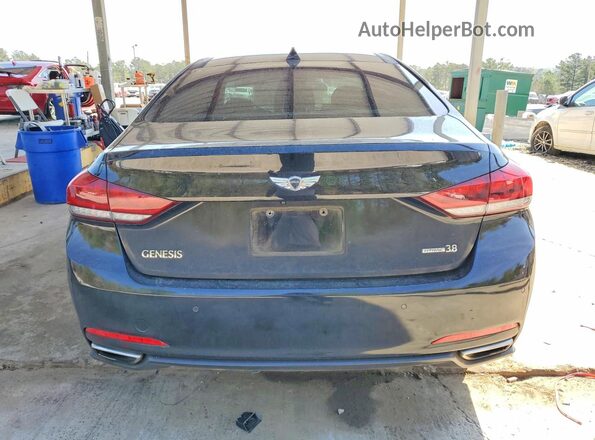 KMHGN4JE2GU121015 2016 HYUNDAI GENESIS Black უკანა ხედი
