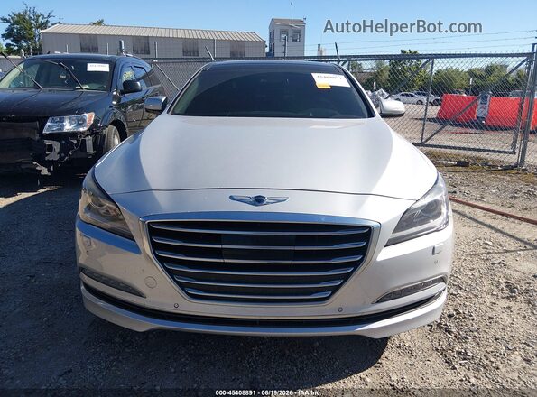 KMHGN4JE2HU176680 2017 GENESIS G80 Silver Вид щитка приладів