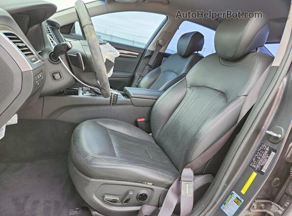 KMHGN4JE2KU290153 2019 GENESIS G80 Gray Front interior view