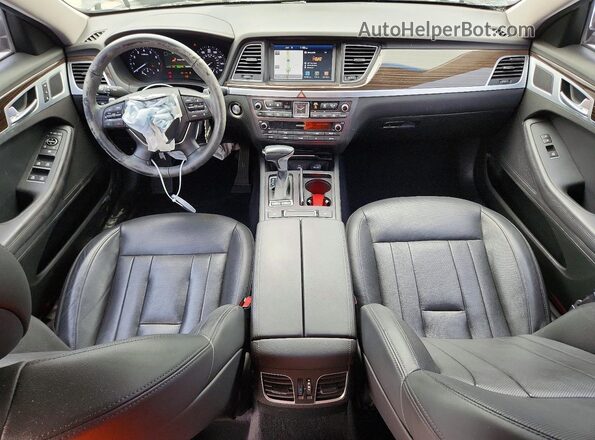 KMHGN4JE2KU290153 2019 GENESIS G80 Gray Dashboard view
