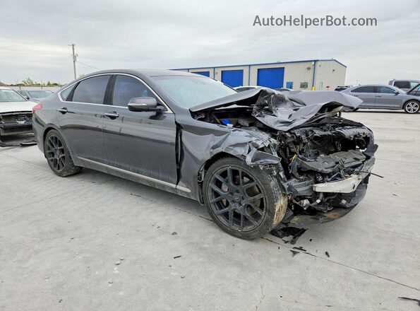 KMHGN4JE2KU290153 2019 GENESIS G80 Gray Front right