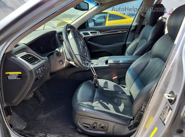 KMHGN4JE3HU170841 2017 GENESIS G80 Silver Вид салону спереду