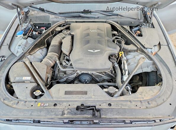 KMHGN4JE3HU176848 2017 GENESIS G80 Blue Rear interior view