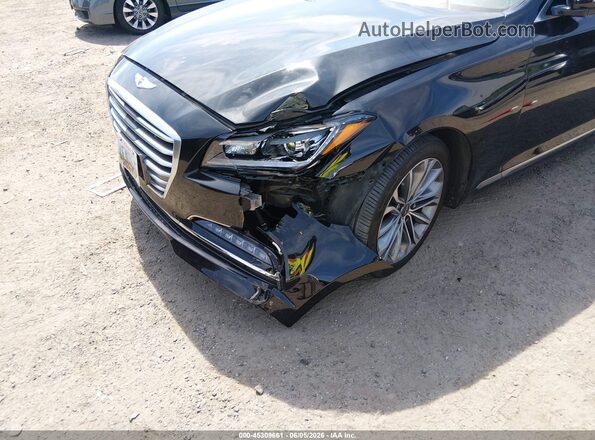 KMHGN4JE5GU140755 2016 HYUNDAI GENESIS Black Դիմացի տեսք