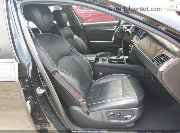 KMHGN4JE5HU210255 2017 GENESIS G80 Черный Вид салона спереди