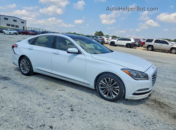 KMHGN4JEXHU176281 2017 GENESIS G80 White Delantero derecho