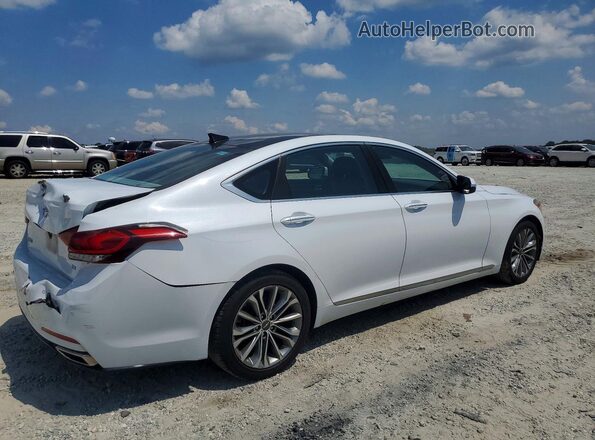 KMHGN4JEXHU176281 2017 GENESIS G80 White Trasero derecho